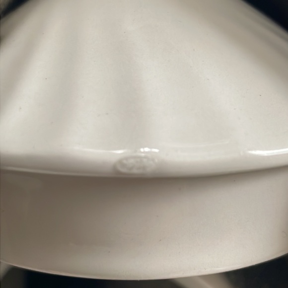 W Aynsley & Co Ltd White Swirl Coffee Pot 9” Ironstone Staffordshire England - Picture 9 of 9